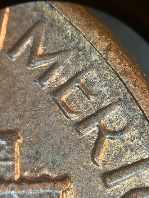 Lincoln-Mémorial-Cent-1986--Missing-Top-Letter-Er---America